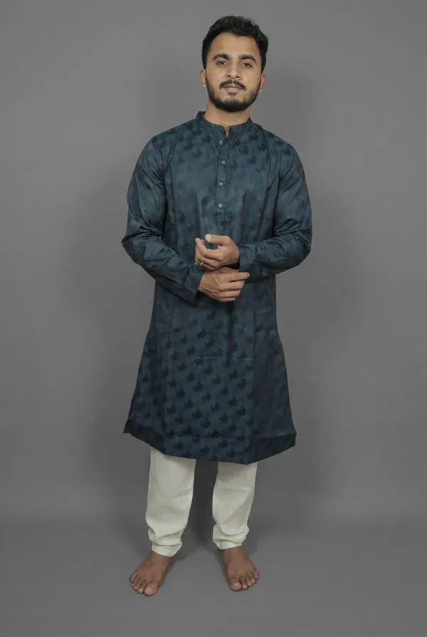 Ocean_Mirror_Blue_Kurta