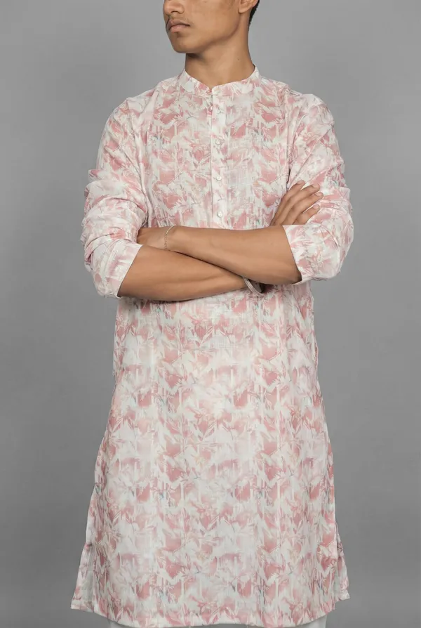 Floral_Stripe_Pink_Kurta