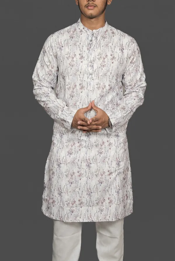 Woodland_Weave_White_Kurta