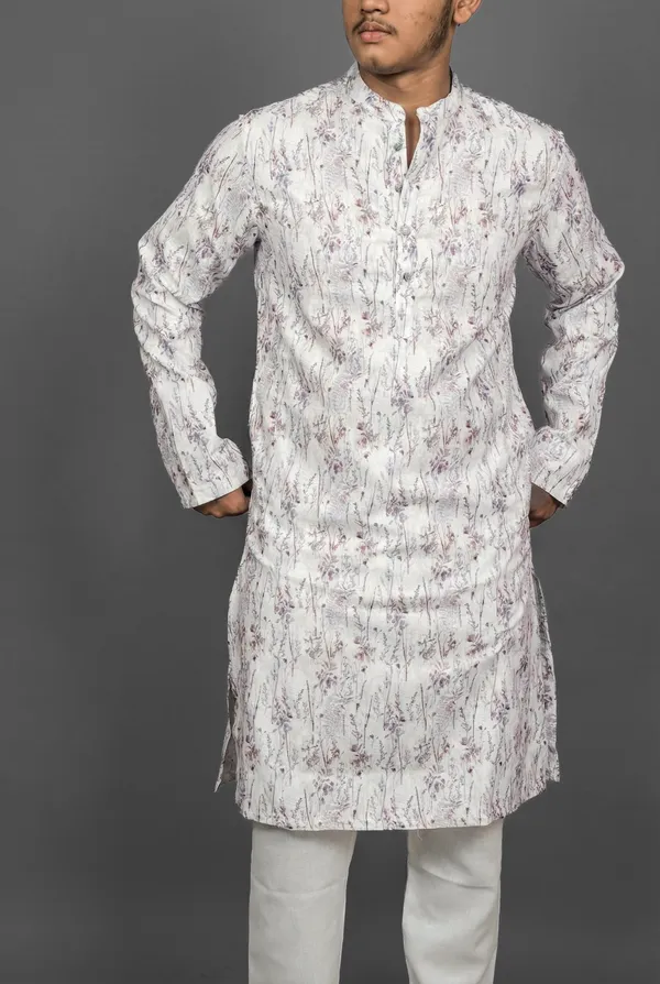 Woodland_Weave_White_Kurta