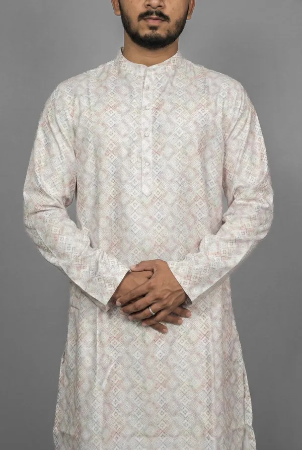 Almond_Lattice_White_Kurta