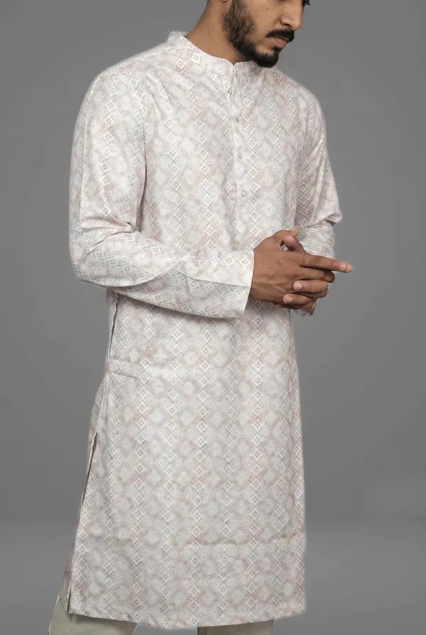 Almond_Lattice_White_Kurta