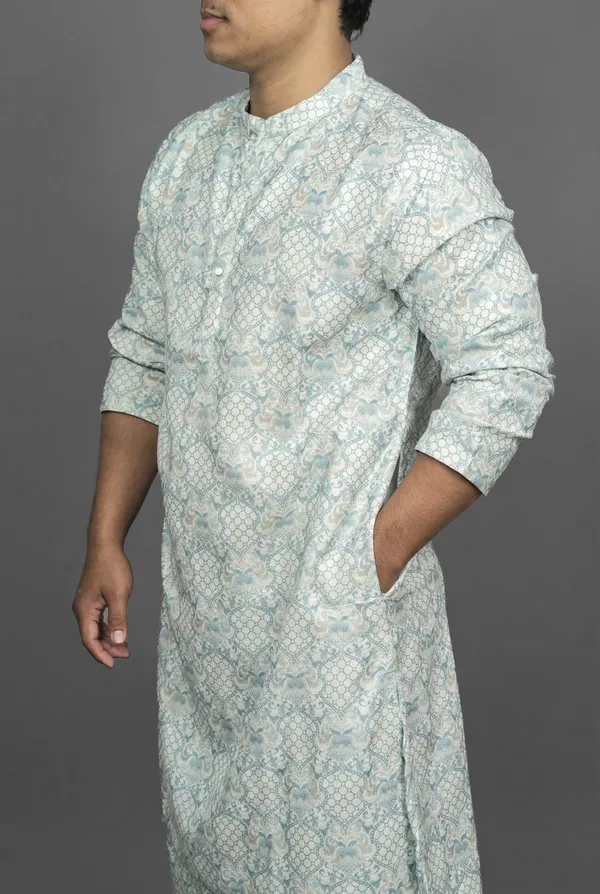 Medallion_Blue_Kurta