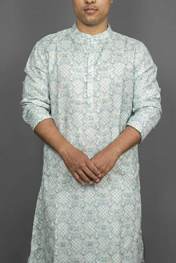 Medallion_Blue_Kurta