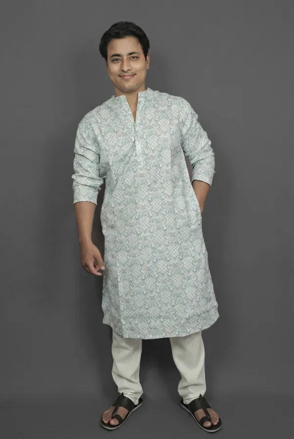 Medallion_Blue_Kurta
