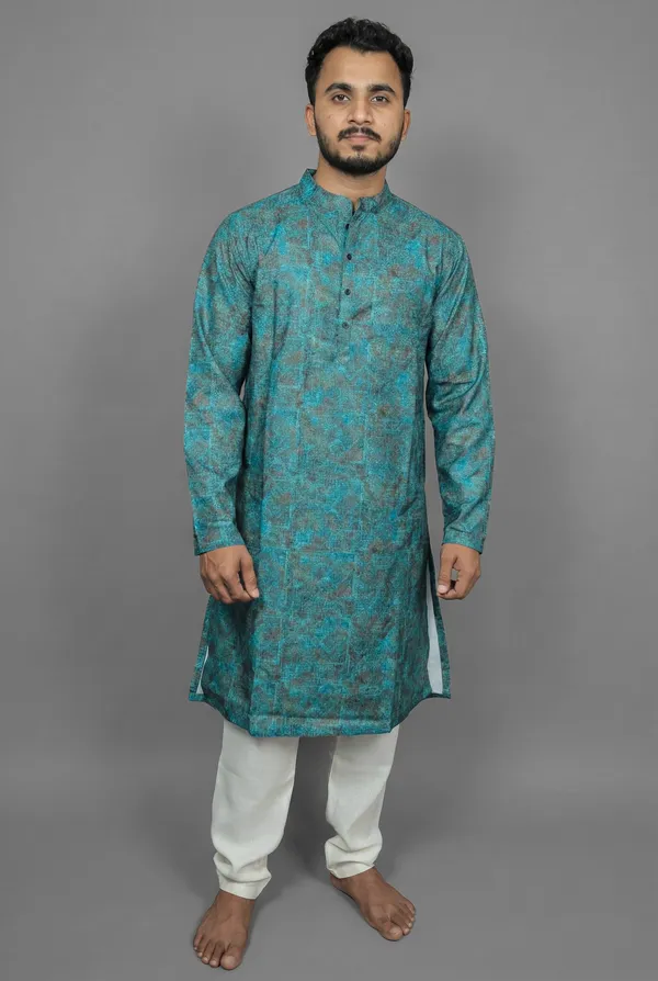 Peacock_Lagoon_Blue_Kurta