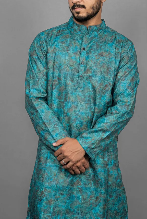 Peacock_Lagoon_Blue_Kurta