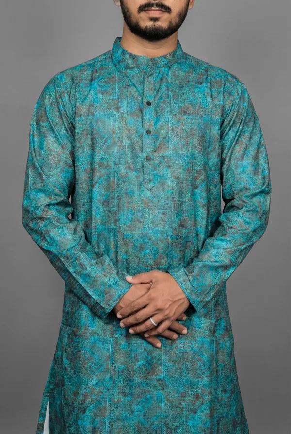 Peacock_Lagoon_Blue_Kurta
