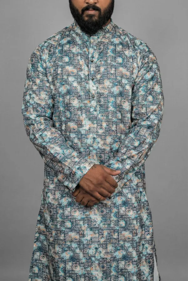 Icy_Batik_Blue_Kurta