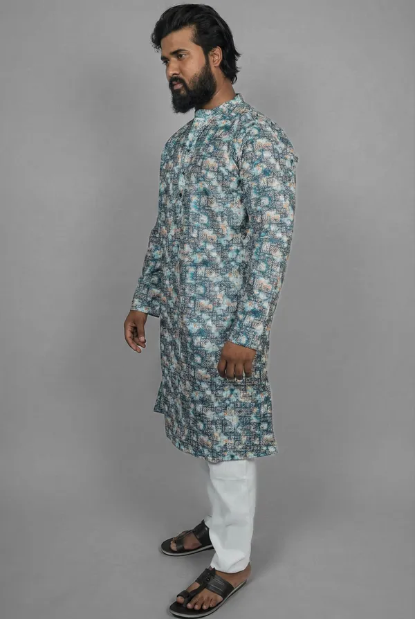 Icy_Batik_Blue_Kurta