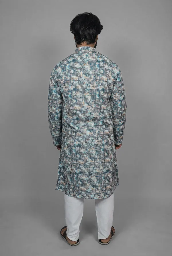 Icy_Batik_Blue_Kurta