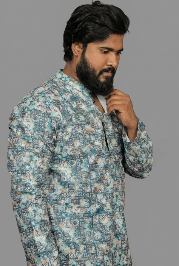 Icy_Batik_Blue_Kurta