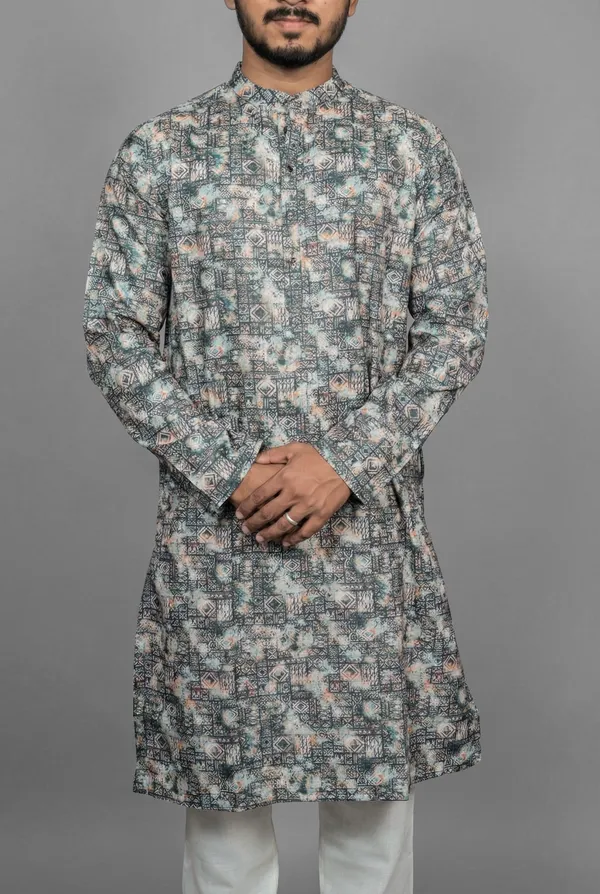 Moss_Emerald_Grey_Kurta
