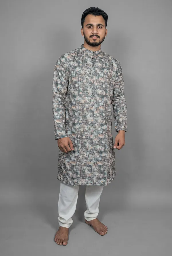 Moss_Emerald_Grey_Kurta