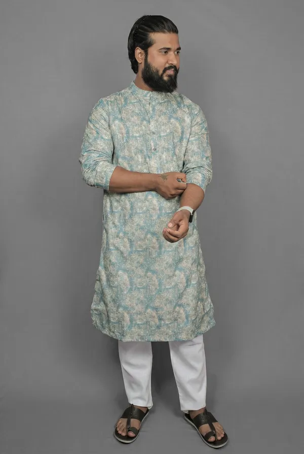 Antique_Watercolor_Green_Kurta