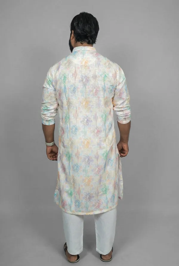 Lilac_Lattice_Multicolor_Kurta