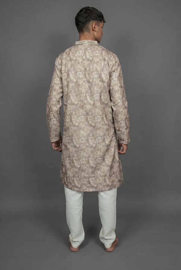 Sepia_Abstract_Brown_Kurta