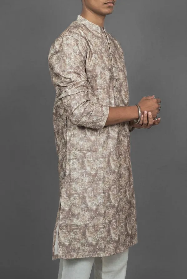 Sepia_Abstract_Brown_Kurta