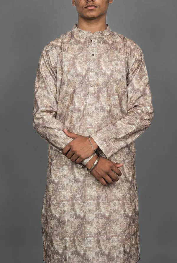 Sepia_Abstract_Brown_Kurta