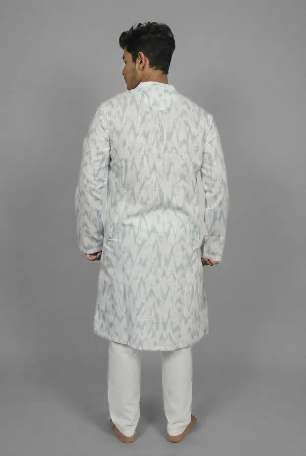 Misty_Texture_White_Kurta