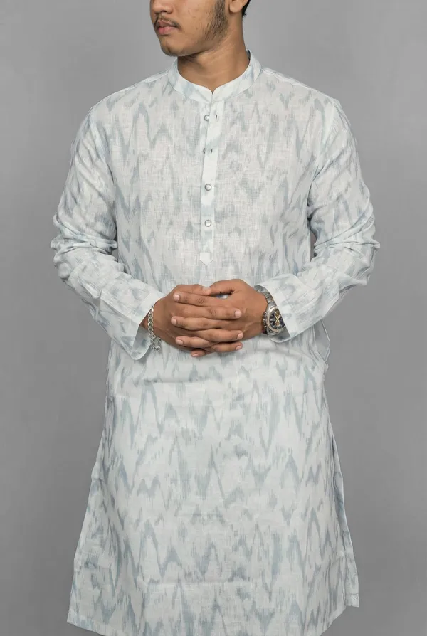 Misty_Texture_White_Kurta
