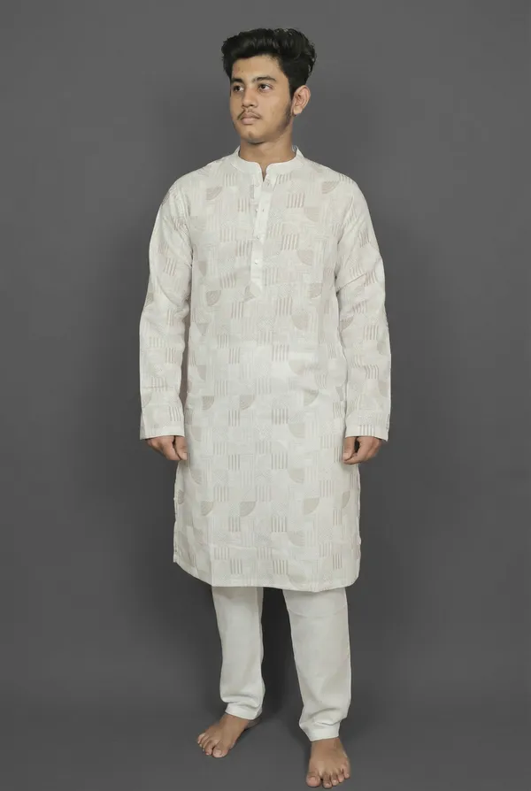 Dawn_Stripe_White_Kurta