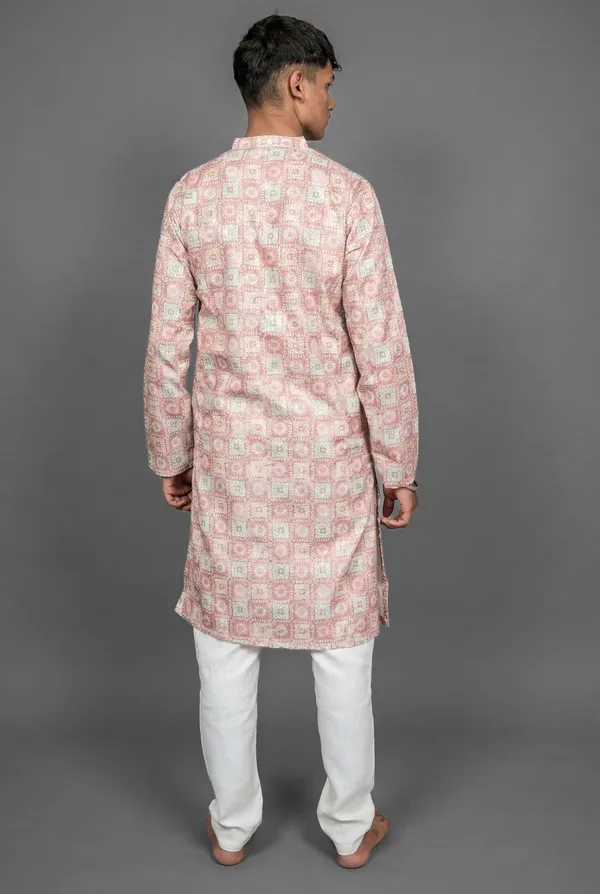 Ruby_Geometry_Pink_Kurta