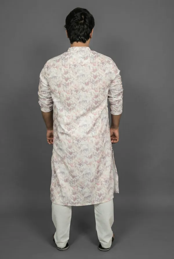 Floral_Stripe_White_Kurta
