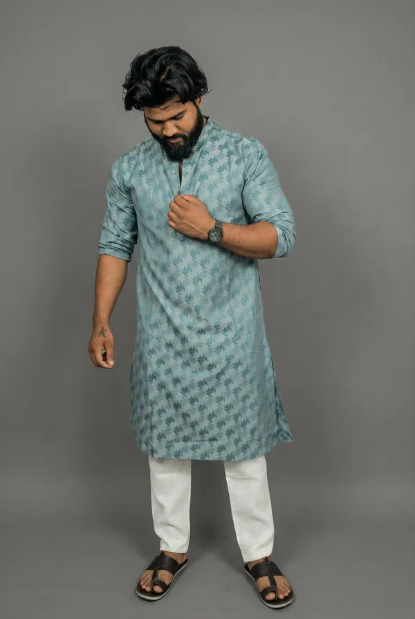 Dusty_Jade_Blue_Kurta