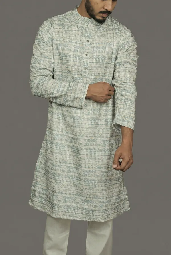Divine_Lattice_Green_Kurta