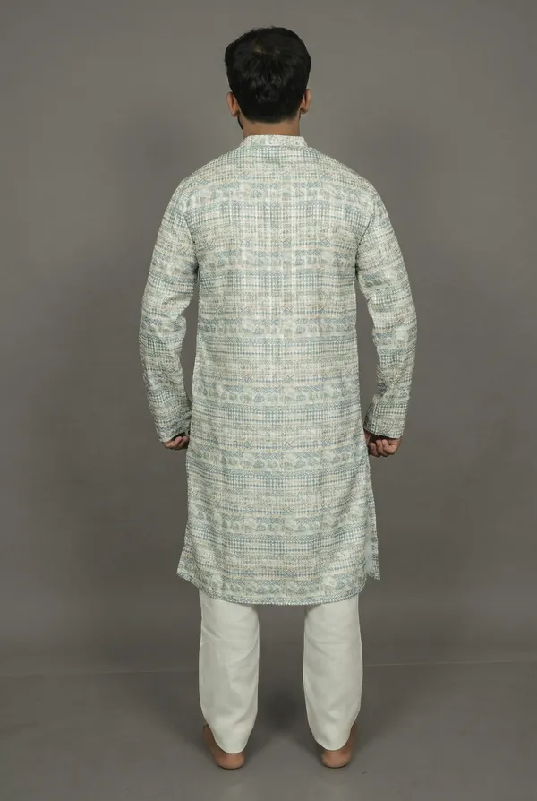 Divine_Lattice_Green_Kurta
