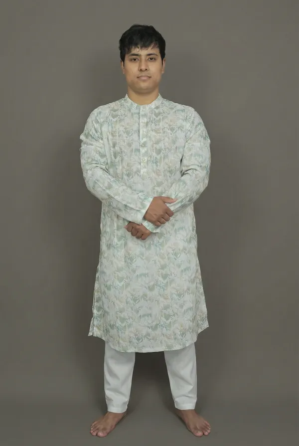 Faceted_Mirage_Green_Kurta