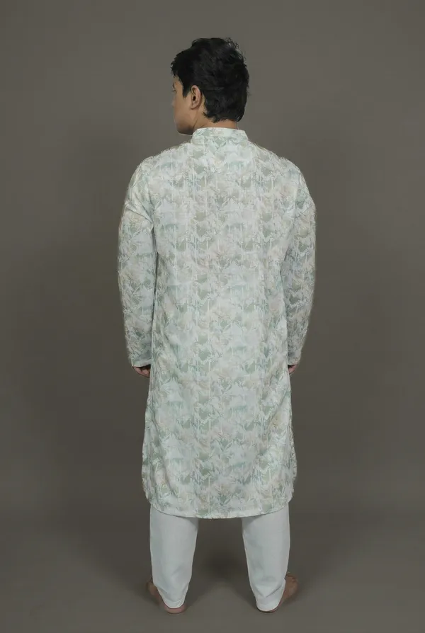 Faceted_Mirage_Green_Kurta