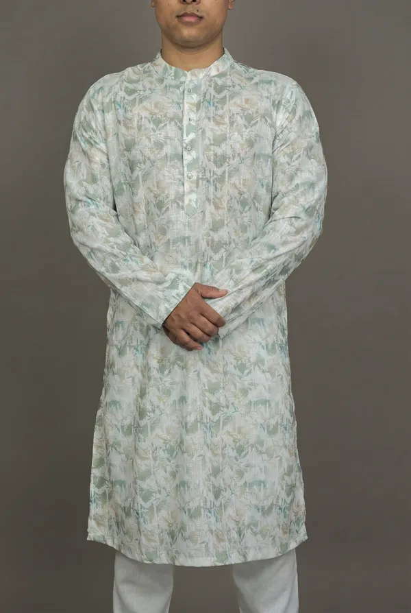 Faceted_Mirage_Green_Kurta