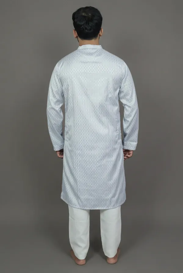 Pistachio_Cream_Blue_Kurta