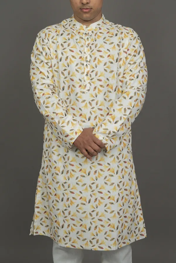 Sunset_Bloom_Yellow_Kurta