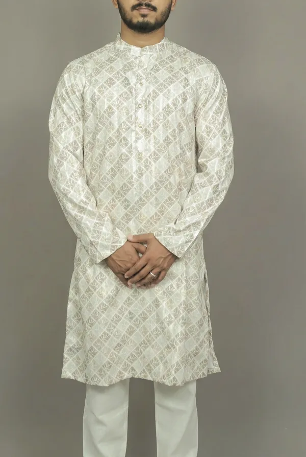 Divine_mosaic_White_kurta