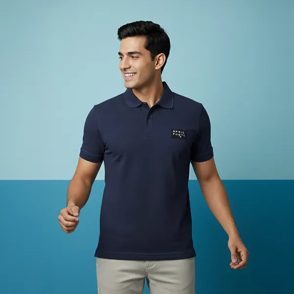 Navy_Blue_Premium_Ice_Lycra_Polo_Neck_T-Shirt_For_Men_(230_GSM)