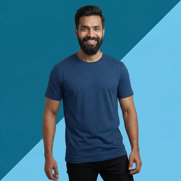 Marine_Blue_Cotton_Fine_Lycra_Crew_Neck_T-Shirt_For_Men_(190_GSM)
