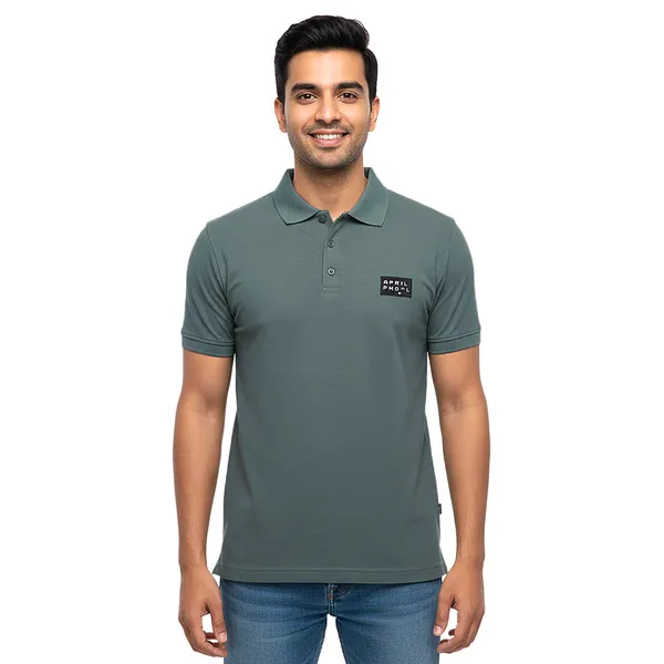 Smoke_Green_Premium_Ice_Lycra_Polo_Neck_T-Shirt_For_Men_(230_GSM)