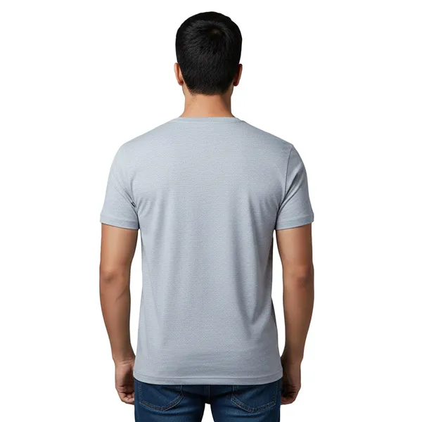 Light_Grey_Cotton_Fine_Lycra_V-Neck_T-Shirt_For_Men_(200_GSM)