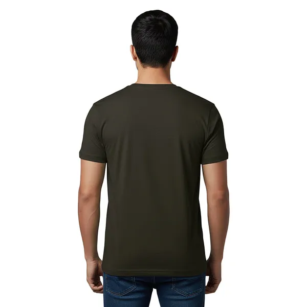 Olive_Cotton_Fine_Lycra_V-Neck_T-Shirt_For_Men_(200_GSM)