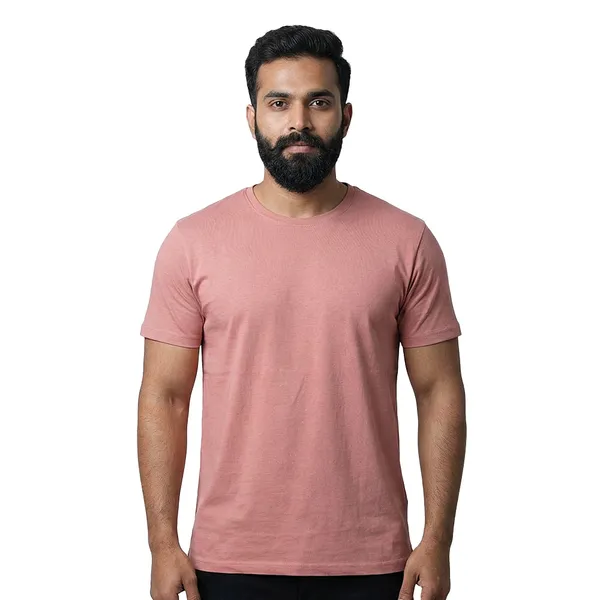Rust_Cotton_Fine_Lycra_Crew_Neck_T-Shirt_For_Men_(190_GSM)
