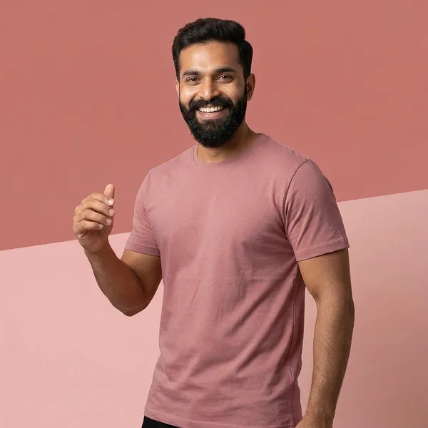 Rust_Cotton_Fine_Lycra_Crew_Neck_T-Shirt_For_Men_(190_GSM)