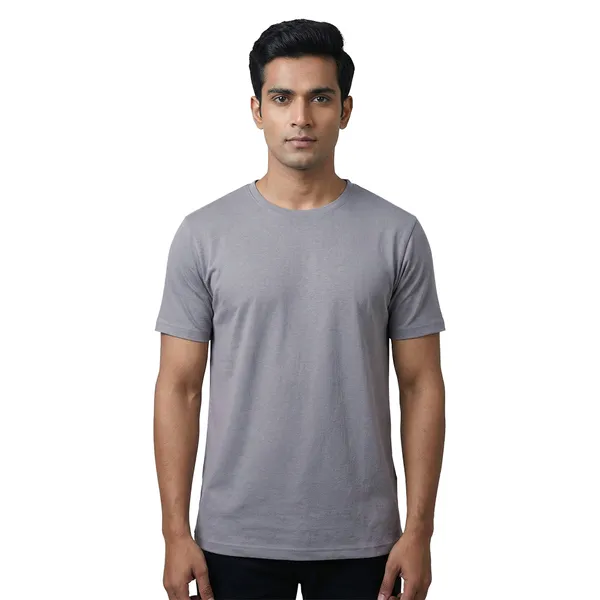 Light_Grey_Cotton_Fine_Lycra_Crew_Neck_T-Shirt_For_Men_(190_GSM)