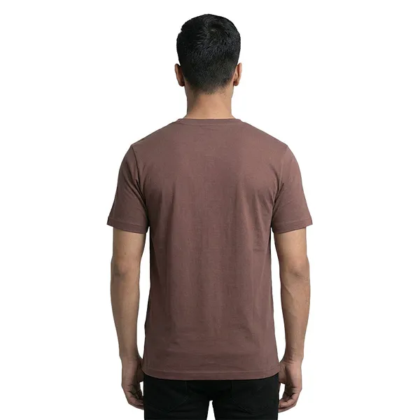 Coffee_Cotton_Fine_Lycra_Crew_Neck_T-Shirt_For_Men_(190_GSM)