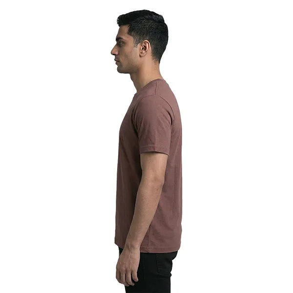 Coffee_Cotton_Fine_Lycra_Crew_Neck_T-Shirt_For_Men_(190_GSM)