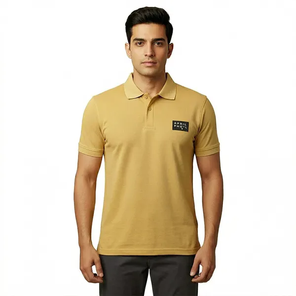 Mustard_Premium_Ice_Lycra_Polo_Neck_T-Shirt_For_Men_(230_GSM)