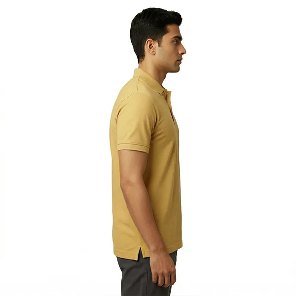 Mustard_Premium_Ice_Lycra_Polo_Neck_T-Shirt_For_Men_(230_GSM)
