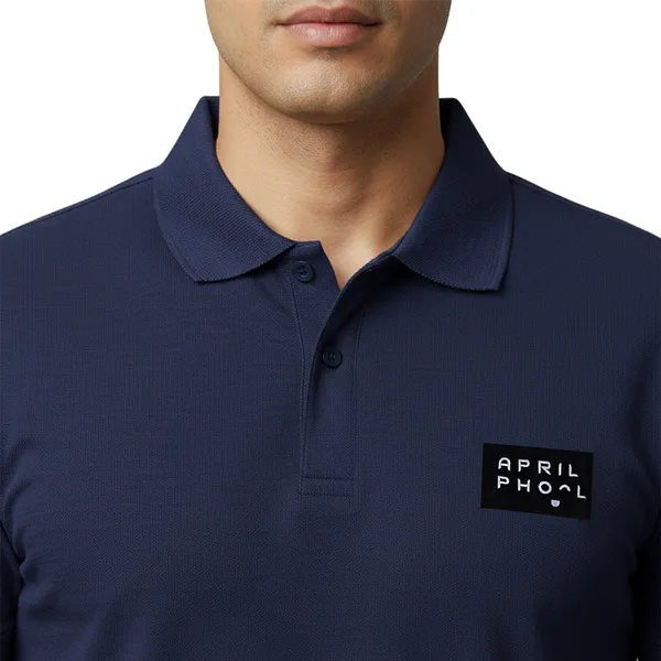 Navy_Blue_Premium_Ice_Lycra_Polo_Neck_T-Shirt_For_Men_(230_GSM)